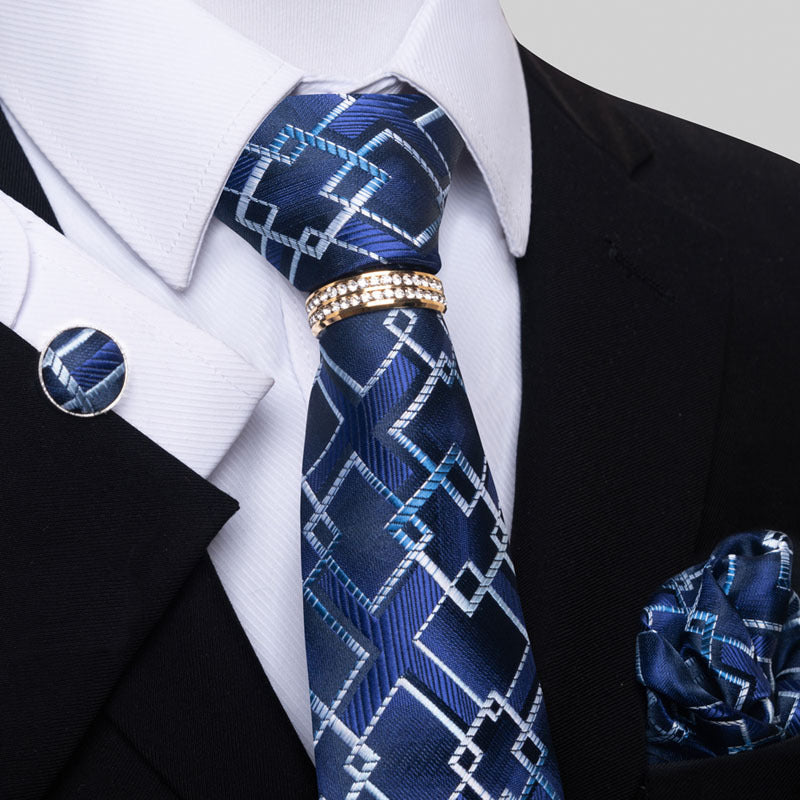 Multi Colored Striped Floral Mens Tie - ARCHSHOPE