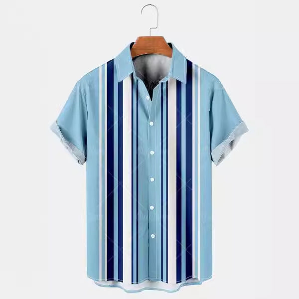 3D Sommer Casual Printed Hawaiian Shirt Männer Urlaub Seaside Wear