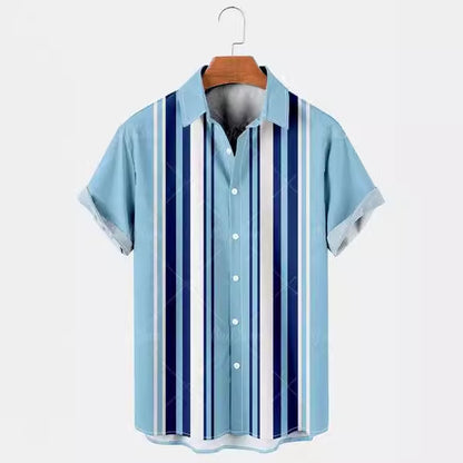 3D Sommer Casual Printed Hawaiian Shirt Männer Urlaub Seaside Wear