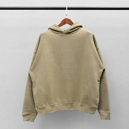 Klassischer einfarbiger High Street Plus Fleece-Kapuzenpullover für Herren