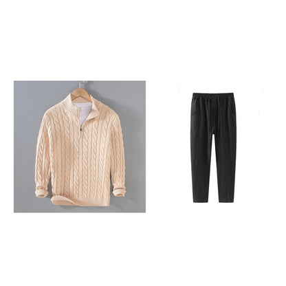 Sweater Loose Zip Pullover Knitting Sweater Coat Men - ARCHSHOPE