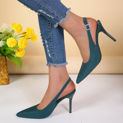 Pointed Toe Buckle Sandals Fashion Summer Stiletto High Heels Shoes For Women - ARCHSHOPE