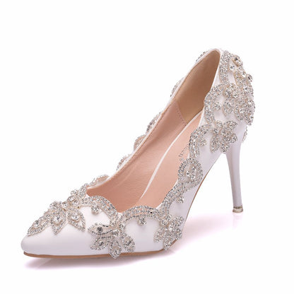Rhinestone High Heel Shoes Women - ARCHSHOPE