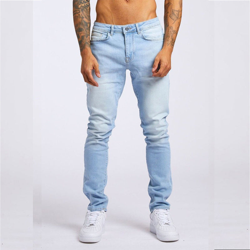 Men's Fashion Casual Slim Fit High Waist Jeans - ARCHSHOPE