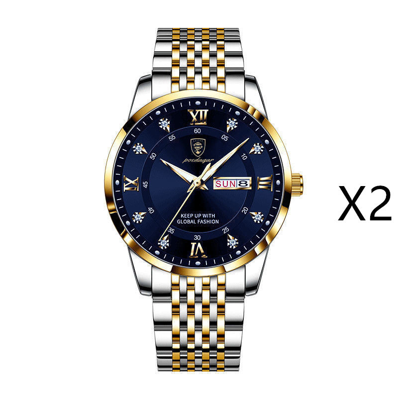 New Men's Watch Waterproof Luminous Calendar - ARCHSHOPE