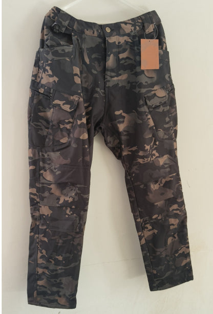 Winter Tactical Pants Men's Fleece-lined Waterproof Shark Skin Soft Shell Tactical Pants - ARCHSHOPE