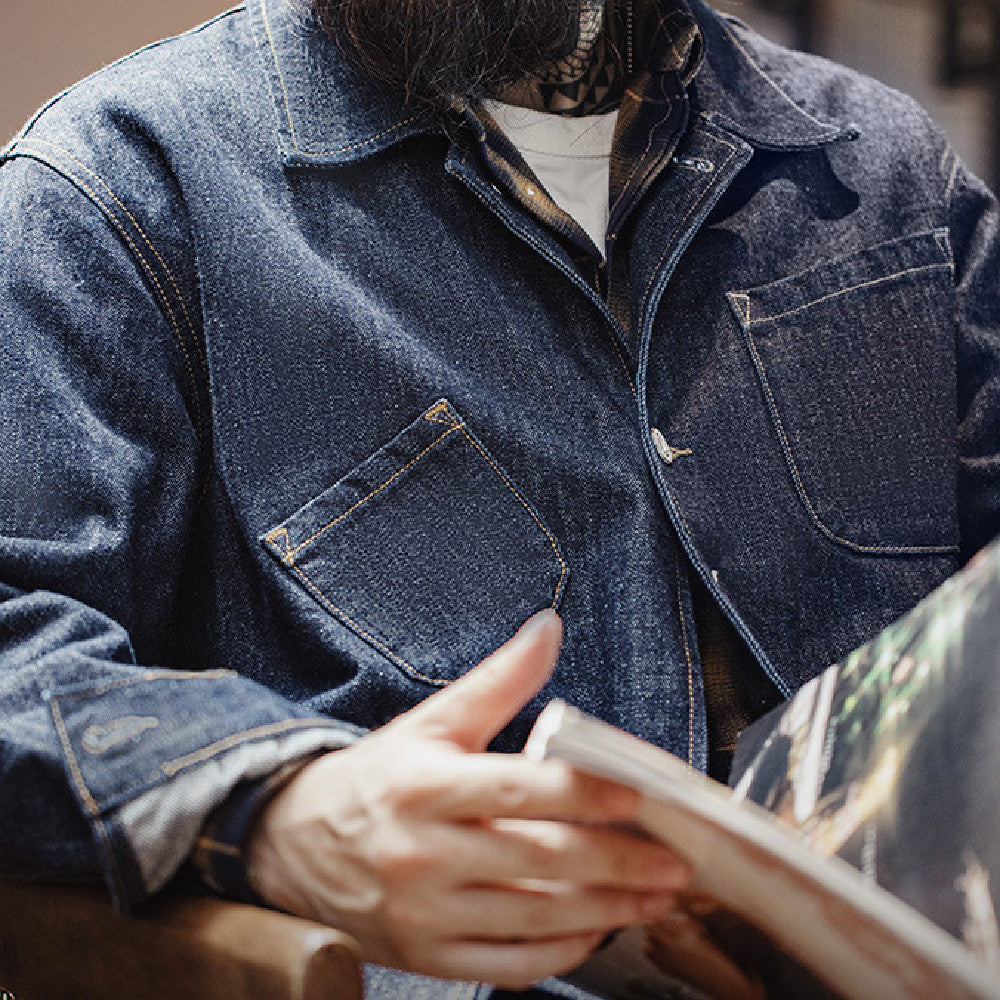 Veste en jean rétro à la mode