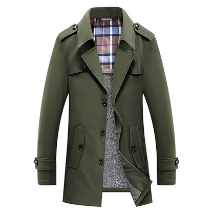 Veste d'hiver mi-longue grande taille pour homme