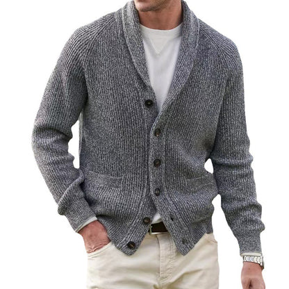 Men's Lapel Multi-button Thickening Cardigan Coat - ARCHSHOPE