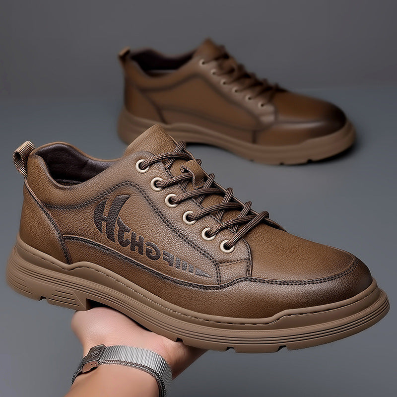 Herren Lederschuhe Leder Atmungsaktiv Business Weiche Sohle