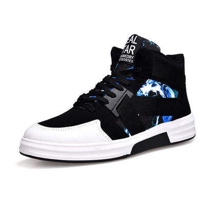 Camouflage High-Top-Schnürschuh