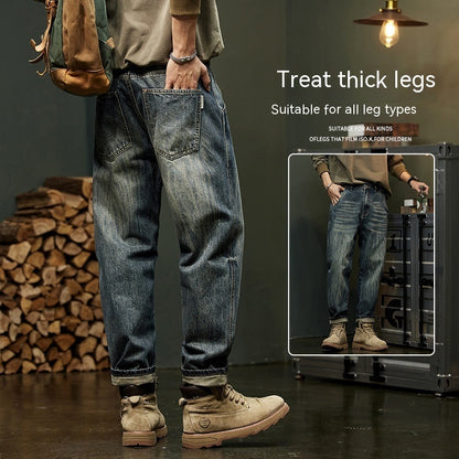 Lockere, gerade Cargohose für Herren