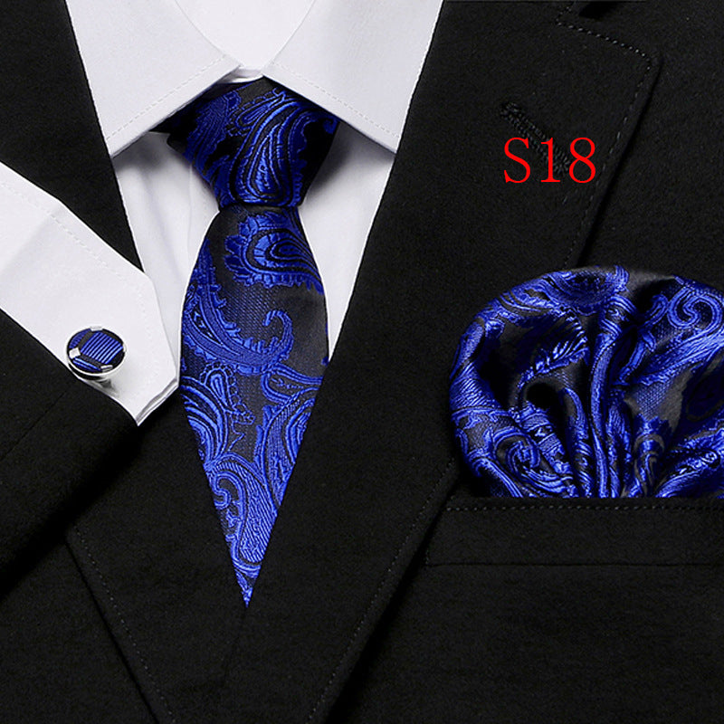 Paisley Series European And American Fashion Tie Three-piece Suit - ARCHSHOPE