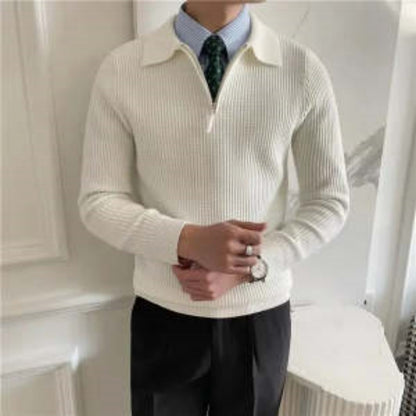 Manteau pull à manches longues de couleur unie