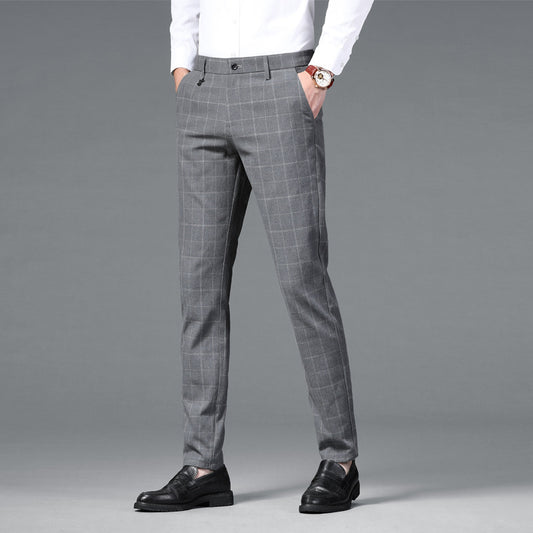 Pantalon à carreaux décontracté pour homme