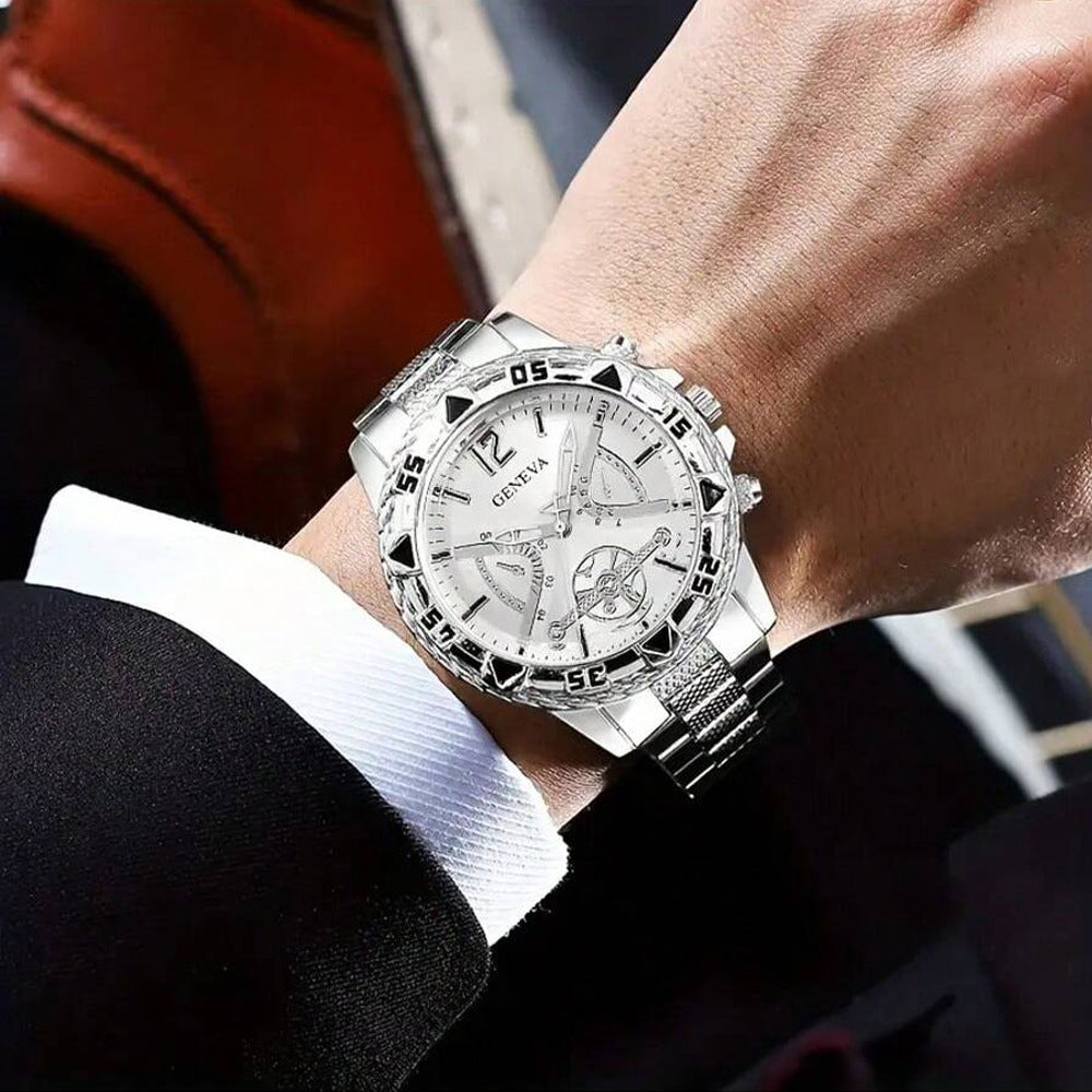 Men's Authentic Volkswagen Fully Automatic Mechanical Watch With Steel Strap - ARCHSHOPE