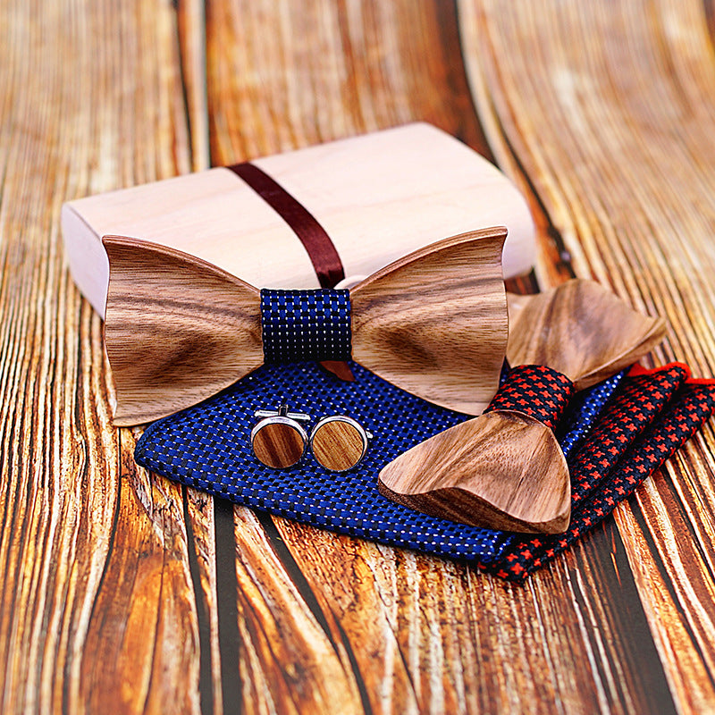 Zebra wood wooden bow tie - ARCHSHOPE