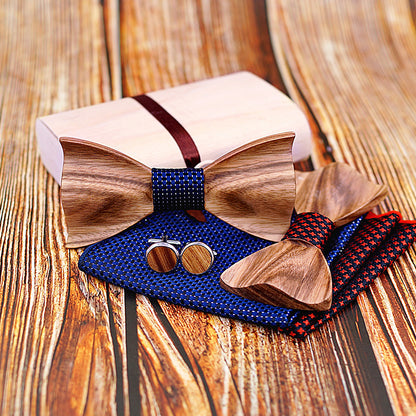 Zebra wood wooden bow tie - ARCHSHOPE