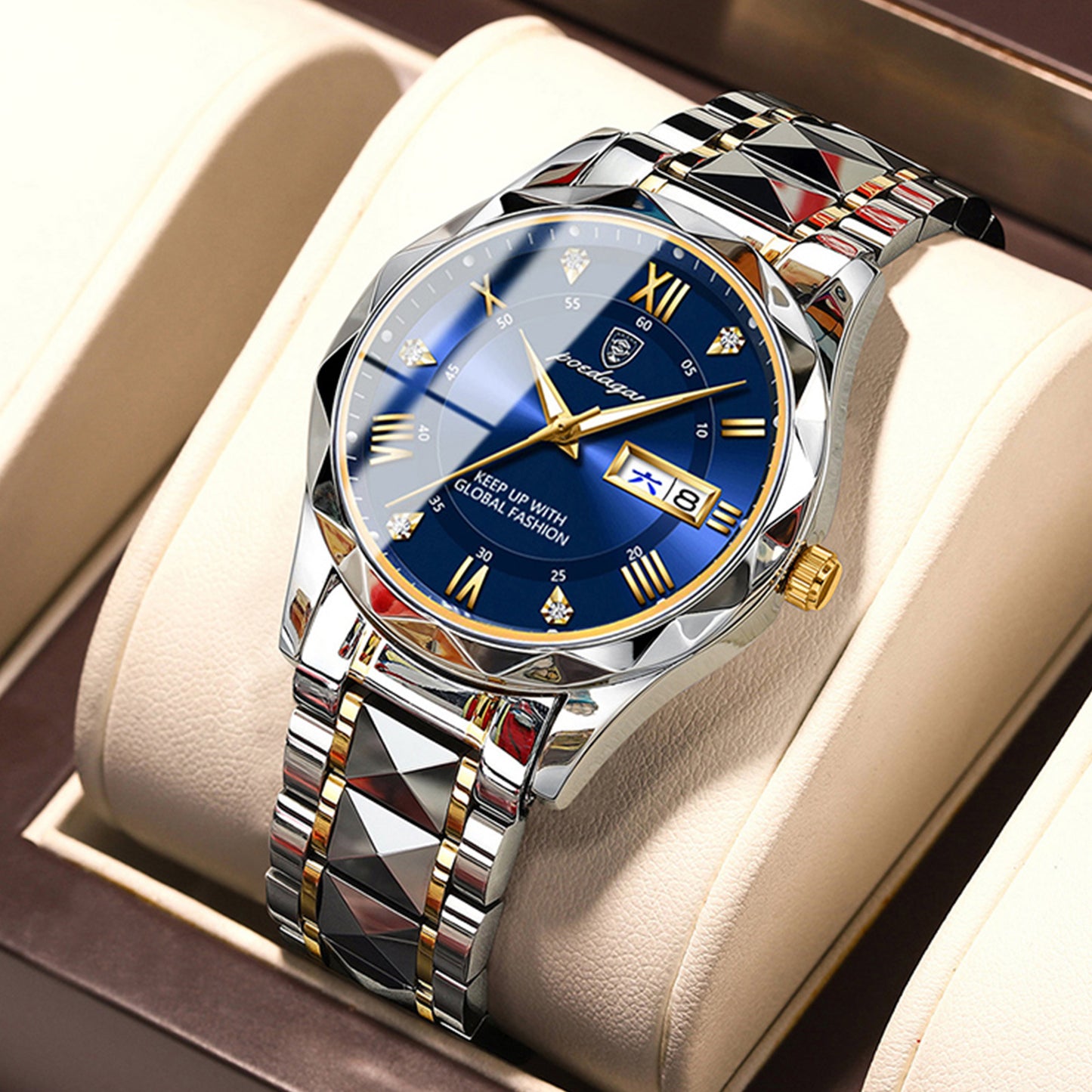 Men's Waterproof Double Calendar Luminous Quartz Watch - ARCHSHOPE