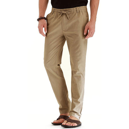 Business Casual Herrenhosen Europa und die Vereinigten Staaten Lose große Größe elastische Taille mit einfarbigen Jogginghosen Männer