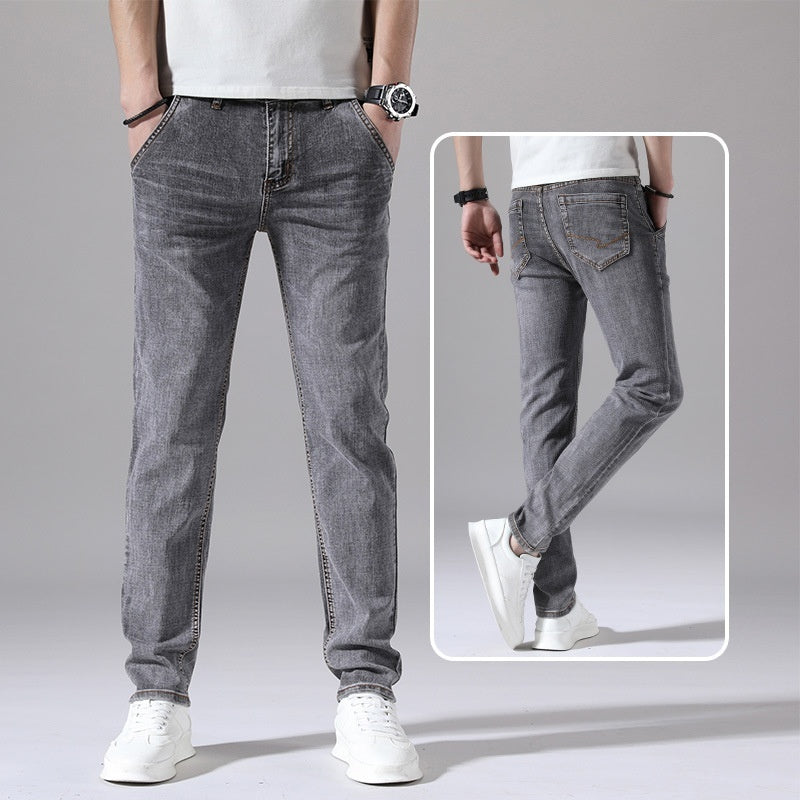 Retro Dünne Jeans Gerade Lose Freizeithose Männer