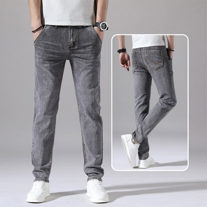 Retro Dünne Jeans Gerade Lose Freizeithose Männer