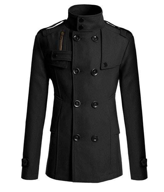 Herren-Trenchcoat aus Wolle