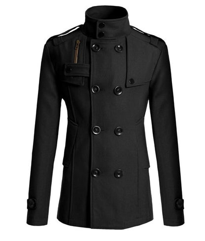 Herren-Trenchcoat aus Wolle