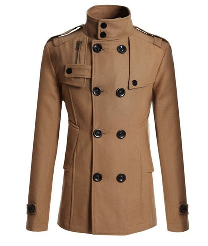 Herren-Trenchcoat aus Wolle