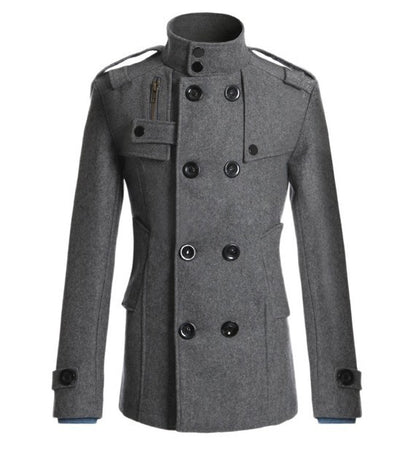 Herren-Trenchcoat aus Wolle