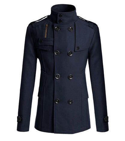 Herren-Trenchcoat aus Wolle