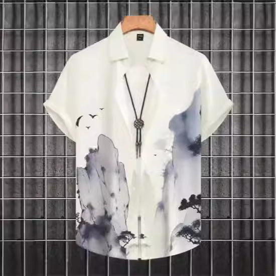 T-shirt décontracté à manches courtes et impression numérique 3D grande taille