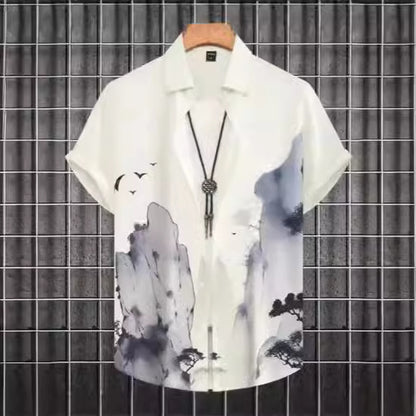 T-shirt décontracté à manches courtes et impression numérique 3D grande taille