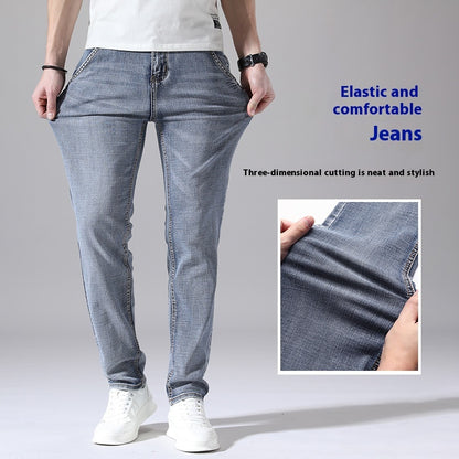 Retro Dünne Jeans Gerade Lose Freizeithose Männer