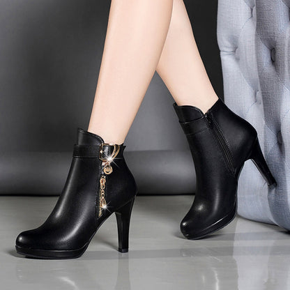 Womens Autumn Leather Boots - ARCHSHOPE