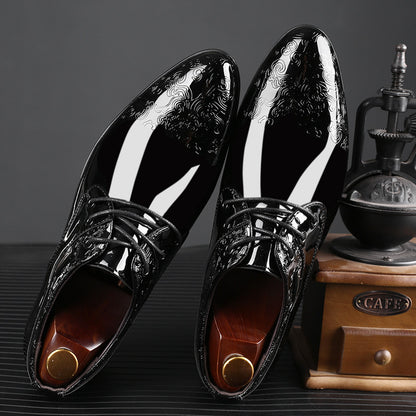 Glänzende Herren Business Formale Schuhe Mode Freizeitschuhe