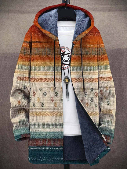Lässige Herrenjacke mit Reißverschluss und Kapuze, baumwollgefüttert