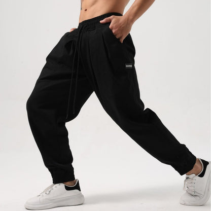 Fitnesshose Herren Baumwolle Locker