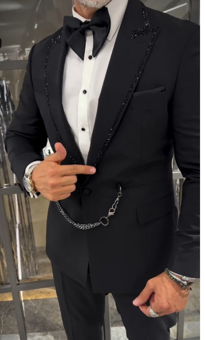 Ensemble 2 pièces avec boucle en métal pour homme 