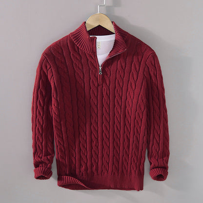 Sweater Loose Zip Pullover Knitting Sweater Coat Men - ARCHSHOPE