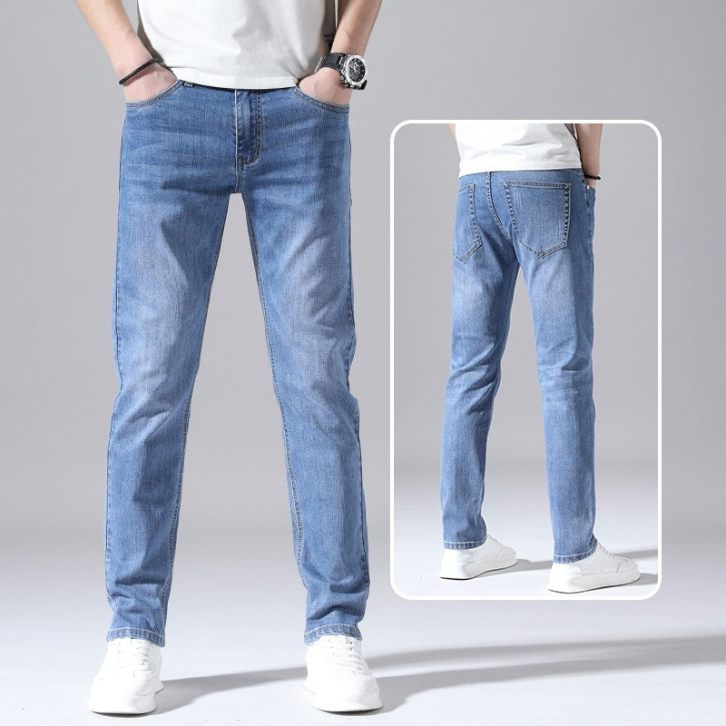 Retro Dünne Jeans Gerade Lose Freizeithose Männer
