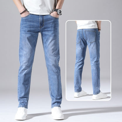 Retro Dünne Jeans Gerade Lose Freizeithose Männer