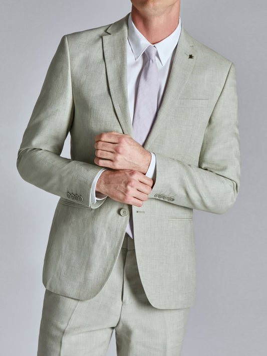 Ensemble blazer et pantalon classiques de couleur unie pour homme