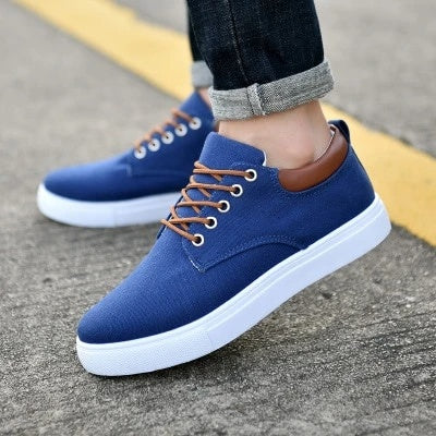 Chaussures de sport décontractées en toile respirantes pour hommes