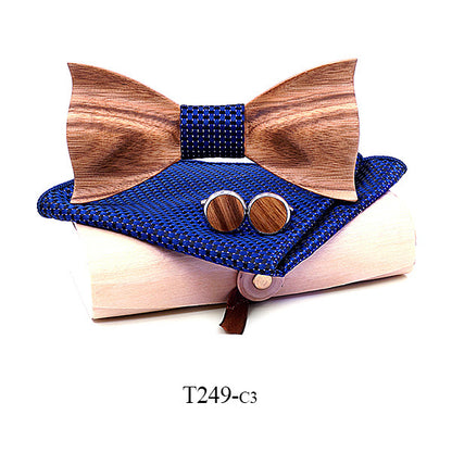 Zebra wood wooden bow tie - ARCHSHOPE