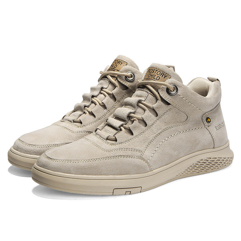 Herren Frühling Leder Sneaker