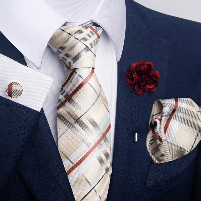 Men's Tie Suit Pocket Square Combo 8 - ARCHSHOPE