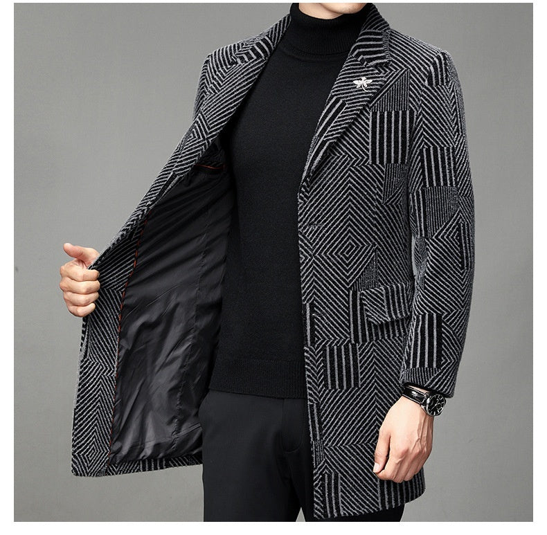 Herren Windbreaker Herbst und Winter Freizeitmantel