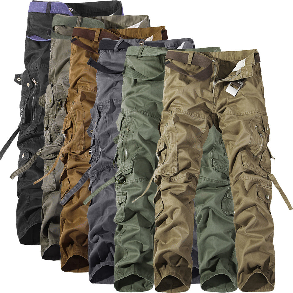 Men's Multi-pocket Cargo Pants Washed Hot Sale Cargo Pants - ARCHSHOPE