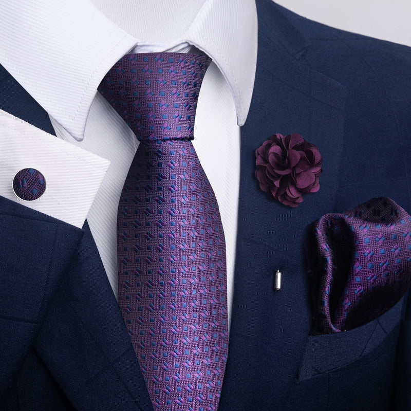Men's Tie Suit Pocket Square Combo 8 - ARCHSHOPE